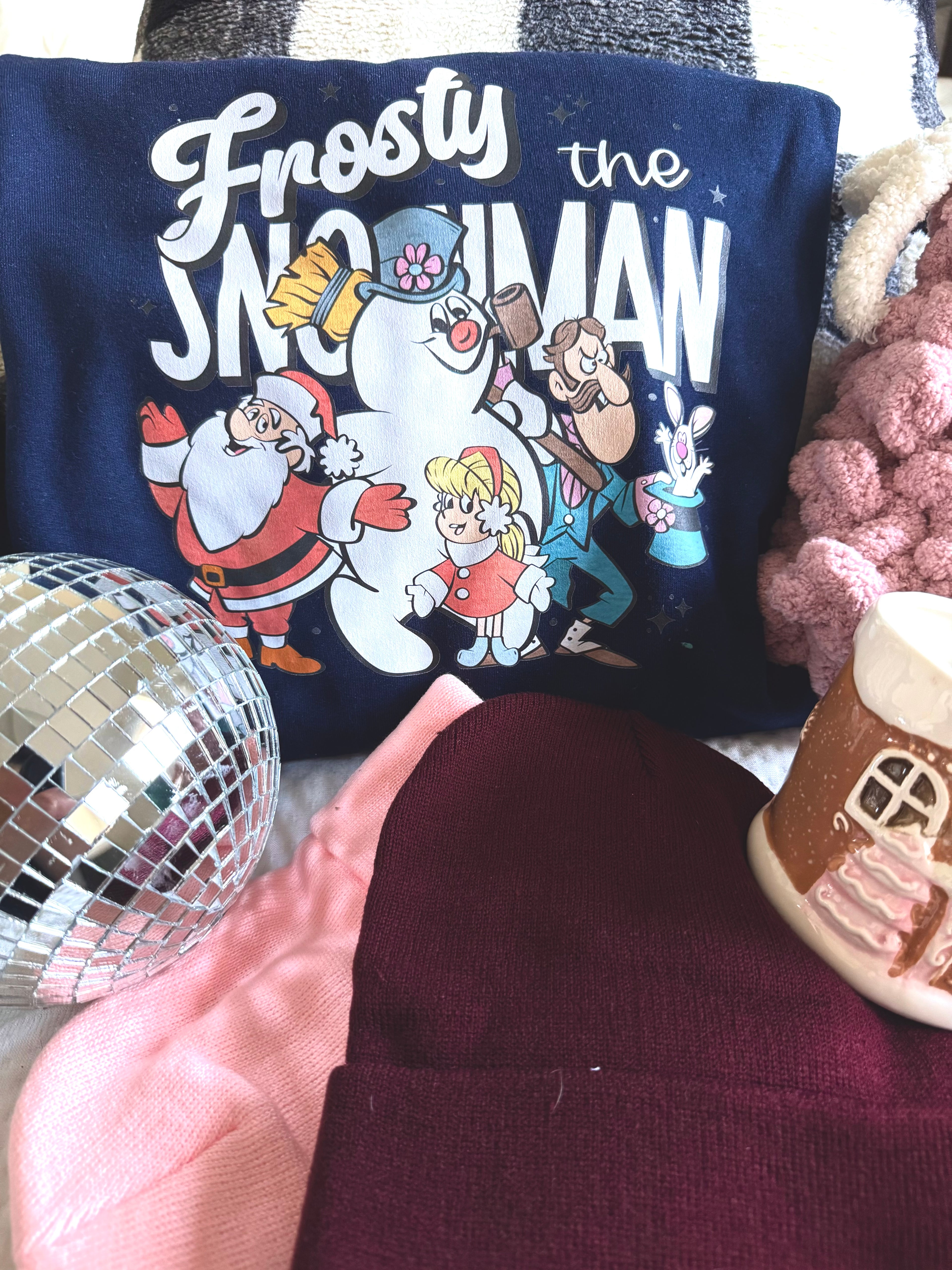 Frosty the snow man crewneck - Navy Blue