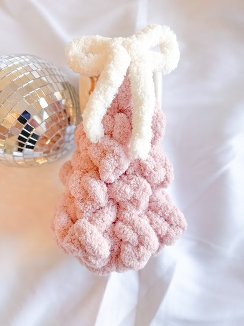 Hand knitted Chunky Christmas Tree with Bow